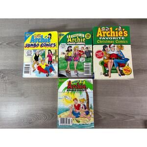 Lot of 4 Archie Comics Digest Books – Jumbo, Double Digest, Annual, Christmas